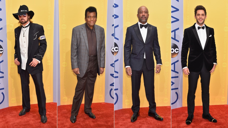 Illustration for article titled All the Country Royalty Wore Leather and Lace on the 50th Annual CMAs Red Carpet